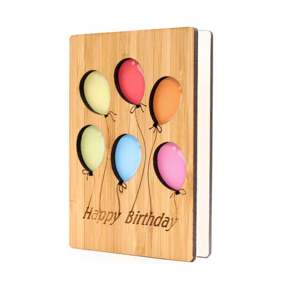 Happy Birthday Balloons Card - Unique Birthday Greeting Card - Willow and Mist Gifts