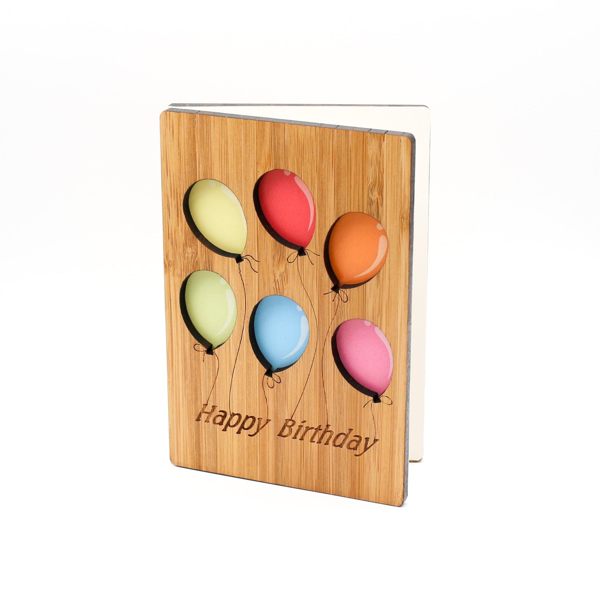 Happy Birthday Balloons Card - Unique Birthday Greeting Card - Willow and Mist Gifts