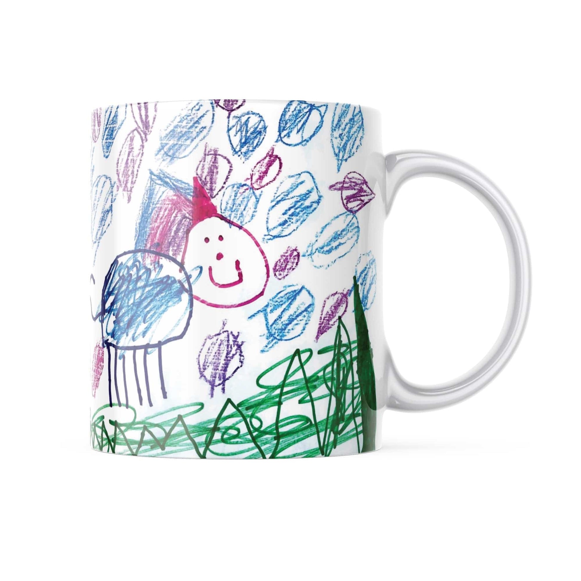 Custom Kids Drawing Mug From Image of their Artwork - Willow and Mist Gifts