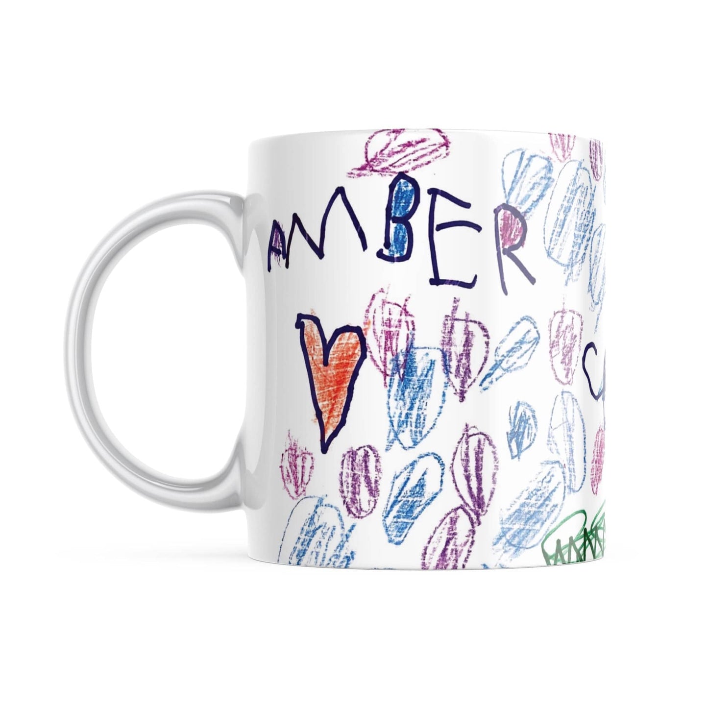 Custom Kids Drawing Mug From Image of their Artwork - Willow and Mist Gifts