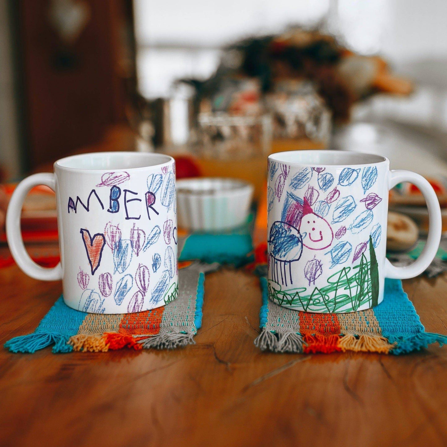 Custom Kids Drawing Mug From Image of their Artwork - Willow and Mist Gifts