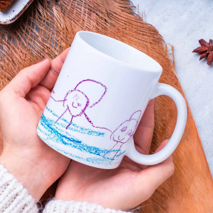 Custom Kids Drawing Mug From Image of their Artwork - Willow and Mist Gifts