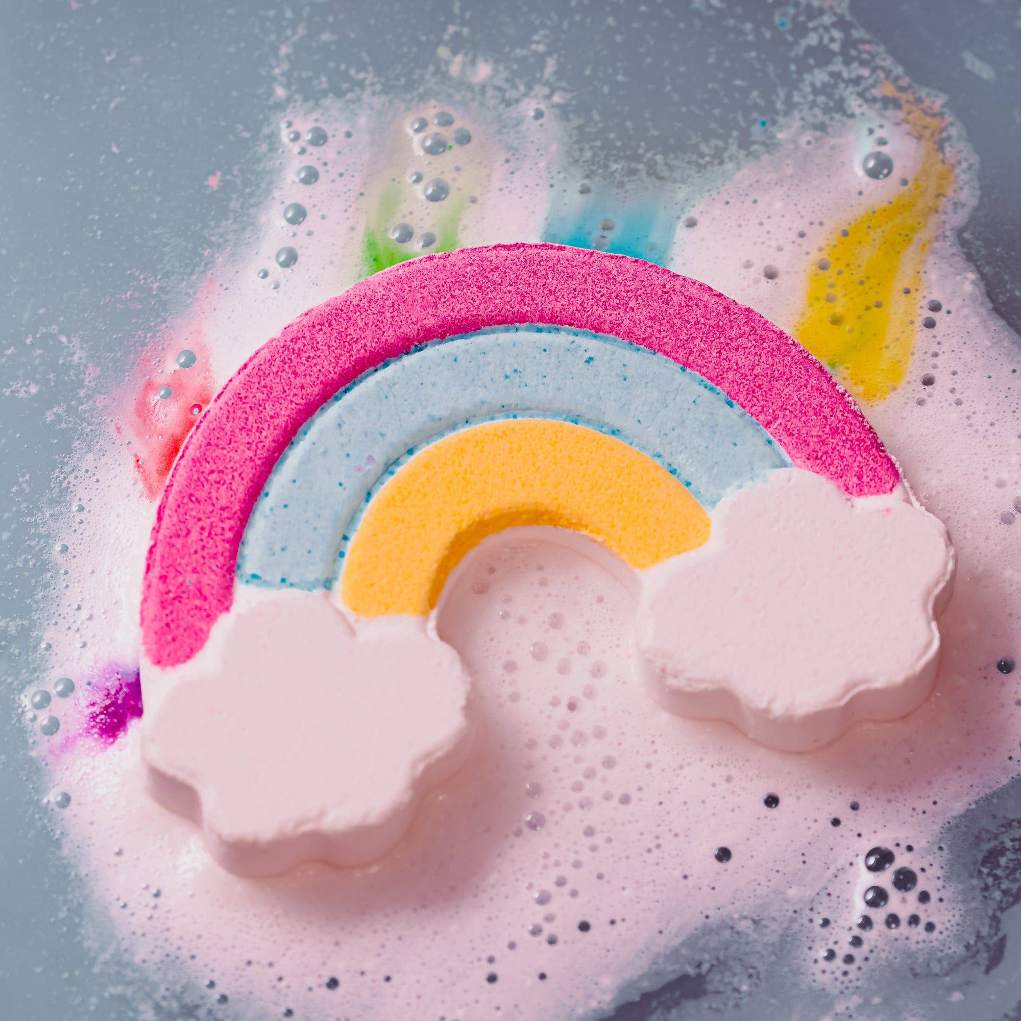 Magical Rainbow Bubble Bath Bomb for Kids - Willow and Mist Gifts