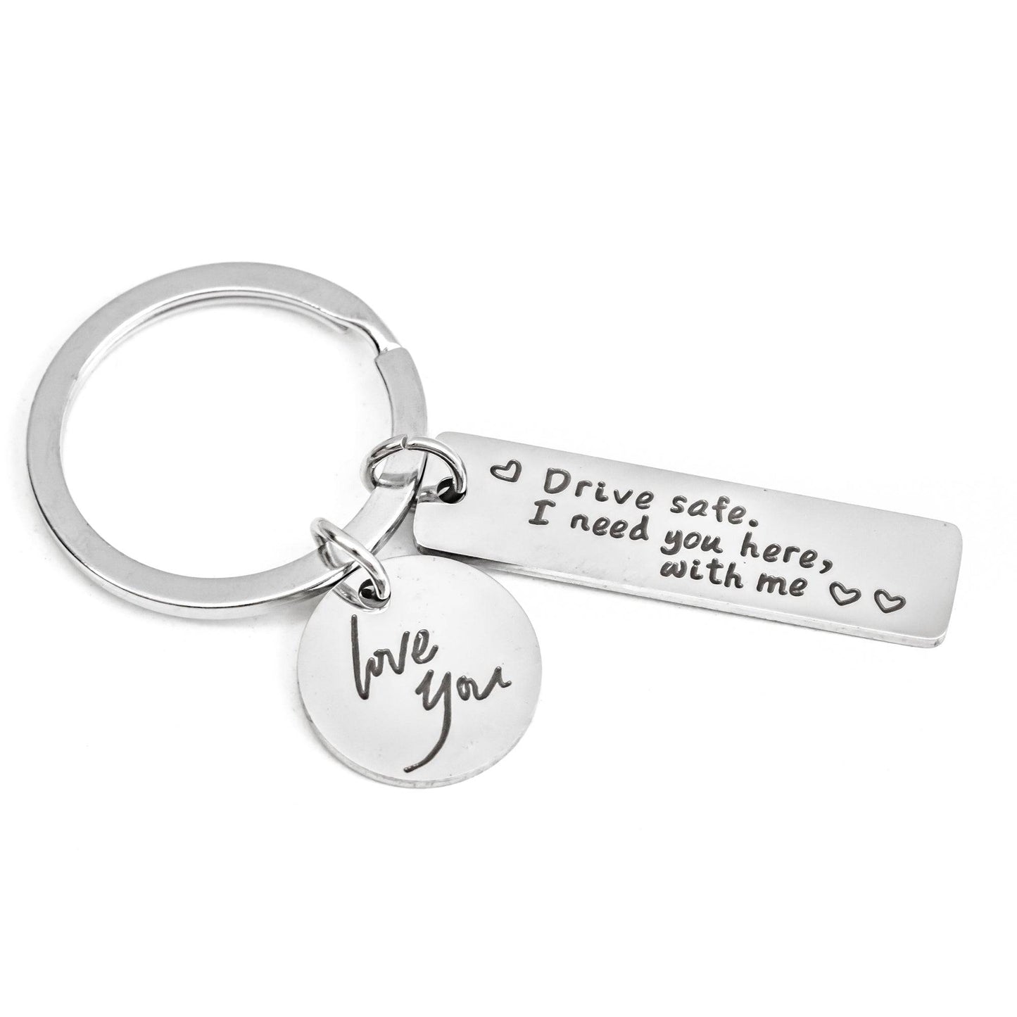 Heartfelt Drive Safe Keychain for Loved Ones - Willow and Mist Gifts