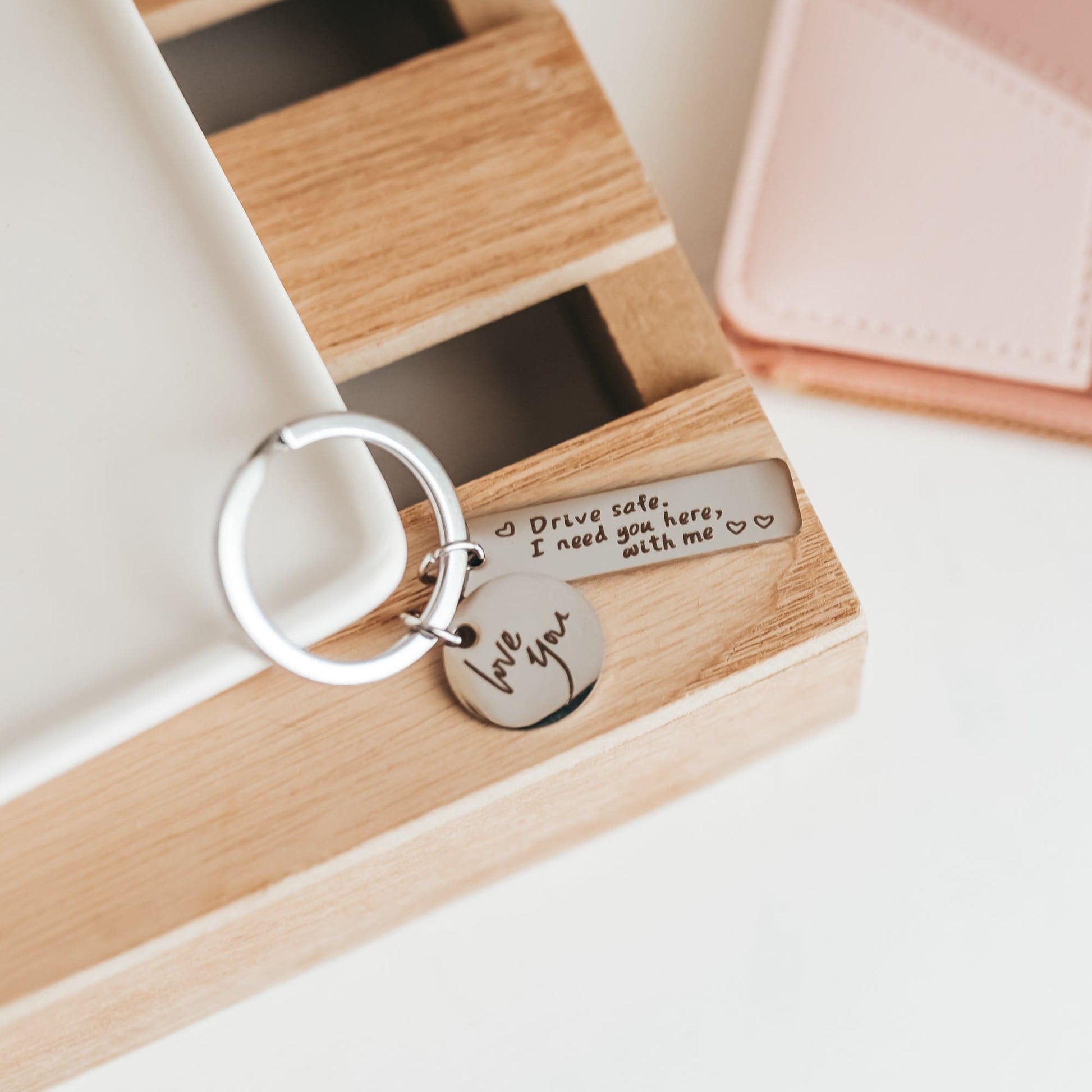 Heartfelt Drive Safe Keychain for Loved Ones - Willow and Mist Gifts