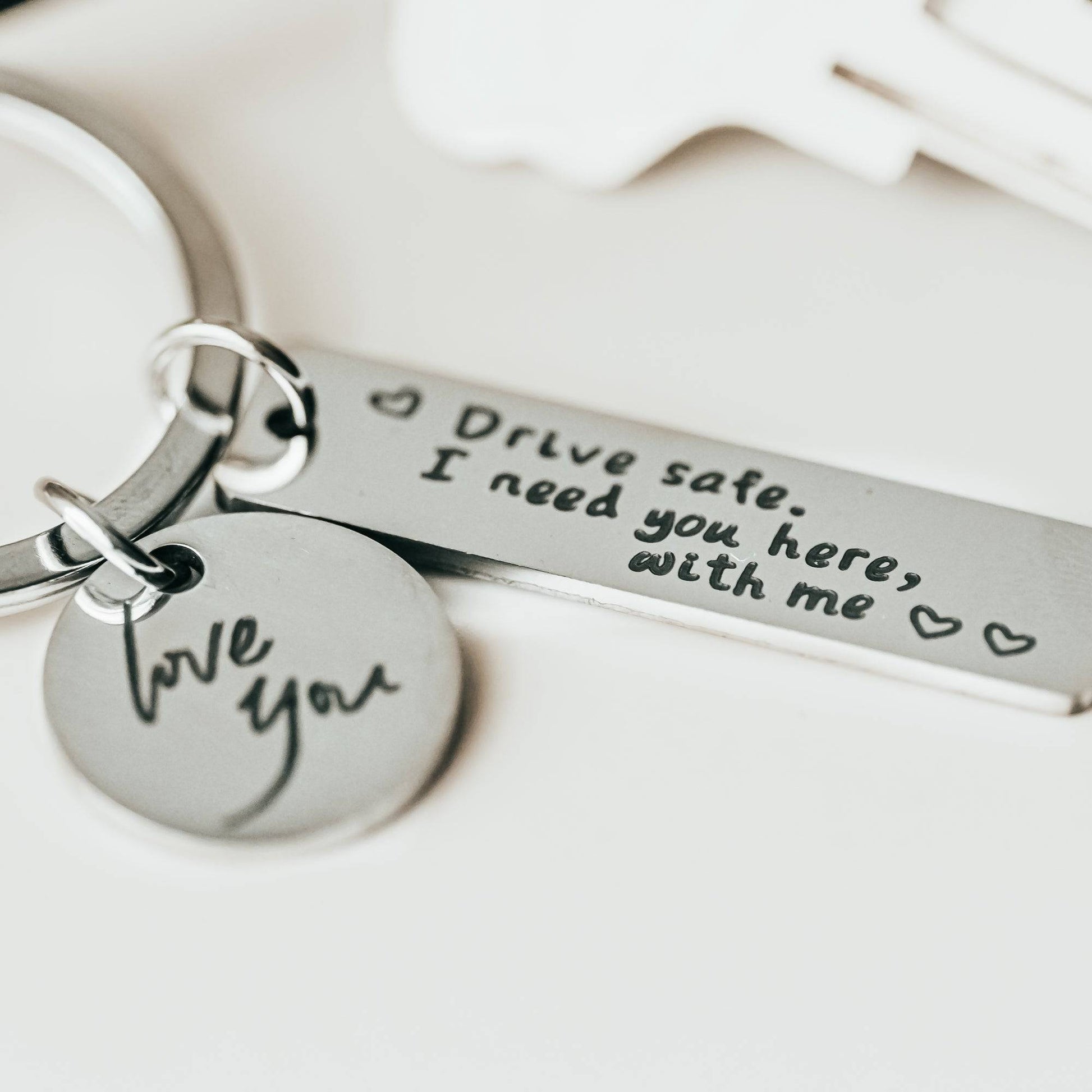 Heartfelt Drive Safe Keychain for Loved Ones - Willow and Mist Gifts