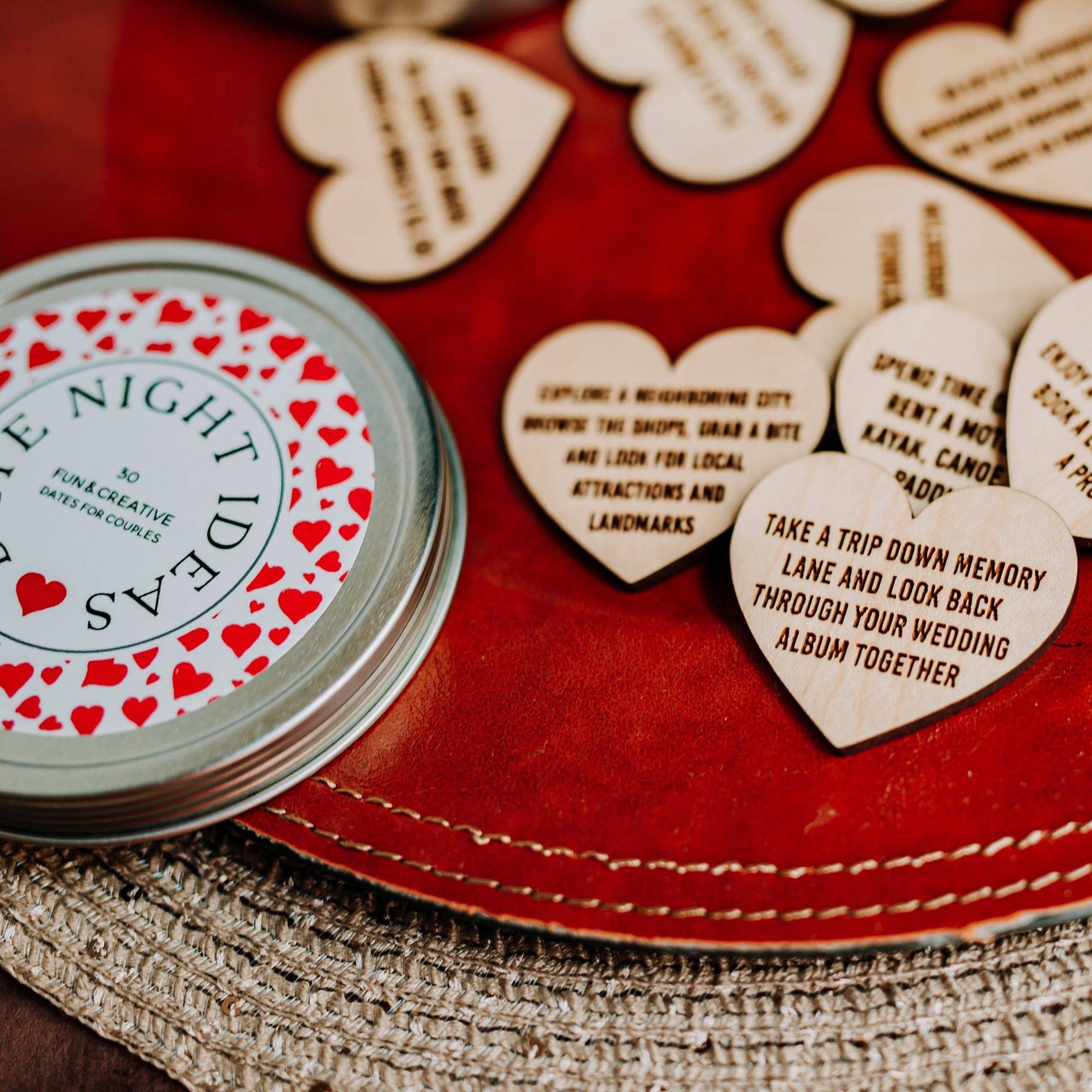 Unique Tin of 30 Date Night Ideas for Couples - Willow and Mist Gifts