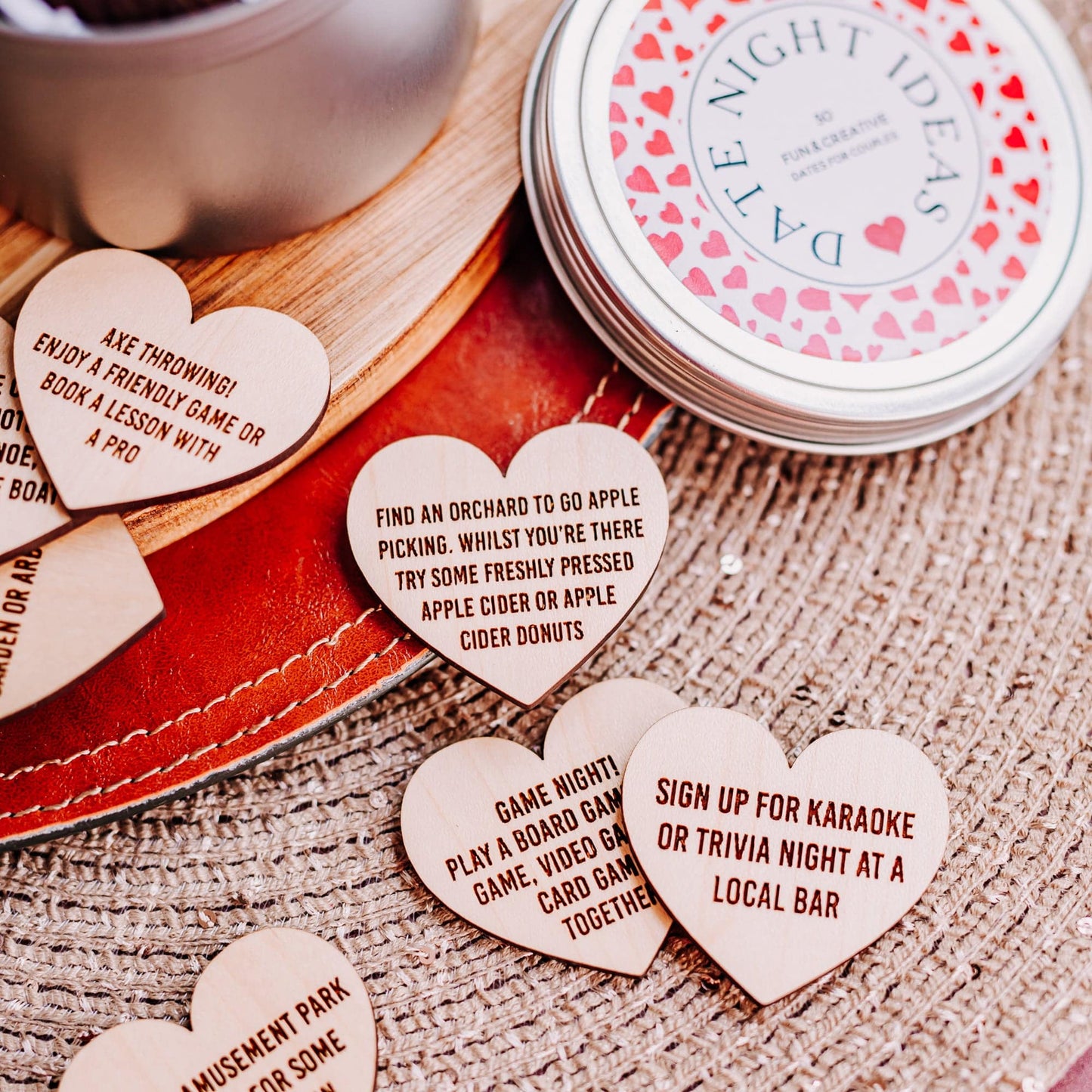 Unique Tin of 30 Date Night Ideas for Couples - Willow and Mist Gifts